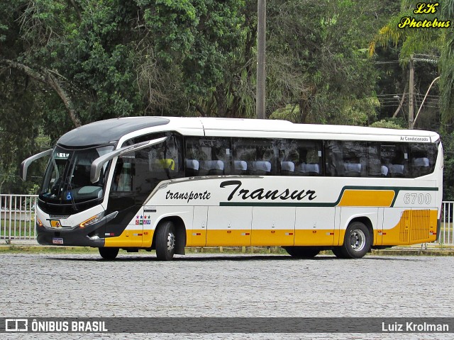 Transur - Transporte Rodoviário Mansur 6700 na cidade de Juiz de Fora, Minas Gerais, Brasil, por Luiz Krolman. Número da foto: #11362087.