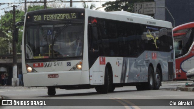 Next Mobilidade - ABC Sistema de Transporte 5411 na cidade de São Paulo, São Paulo, Brasil, por Cle Giraldi. ID da foto: 11361401.