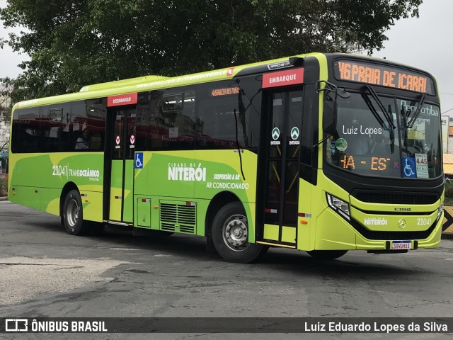Viação Pendotiba 2.1.041 na cidade de Niterói, Rio de Janeiro, Brasil, por Luiz Eduardo Lopes da Silva. Número da foto: #11363589.