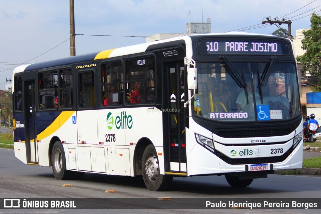 Viação Elite 2378 na cidade de Volta Redonda, Rio de Janeiro, Brasil, por Paulo Henrique Pereira Borges. Número da foto: #11363088.