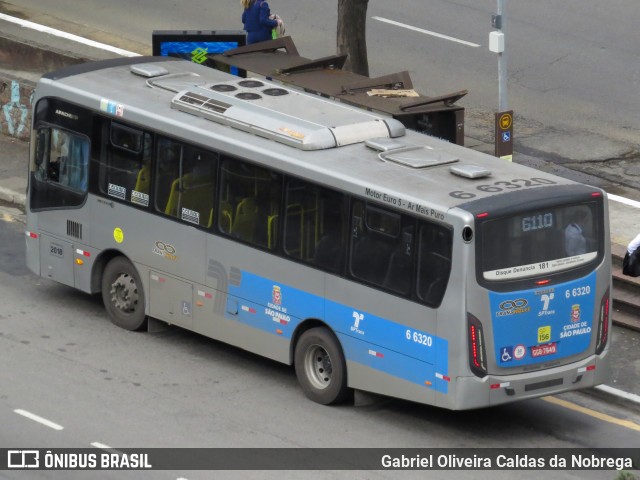 Transwolff Transportes e Turismo 6 6320 na cidade de São Paulo, São Paulo, Brasil, por Gabriel Oliveira Caldas da Nobrega. ID da foto: 11362903.