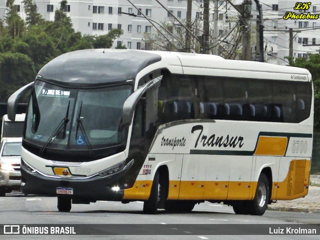 Transur - Transporte Rodoviário Mansur 6700 na cidade de Juiz de Fora, Minas Gerais, Brasil, por Luiz Krolman. Número da foto: #11362090.