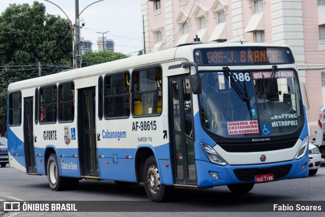 Viação Forte AF-98615 na cidade de Belém, Pará, Brasil, por Fabio Soares. Número da foto: #11361671.
