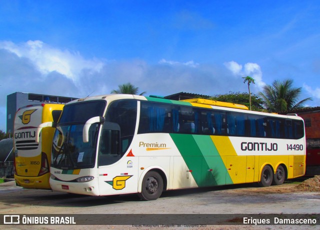 Empresa Gontijo de Transportes 14490 na cidade de Eunápolis, Bahia, Brasil, por Eriques  Damasceno. ID da foto: 11363469.