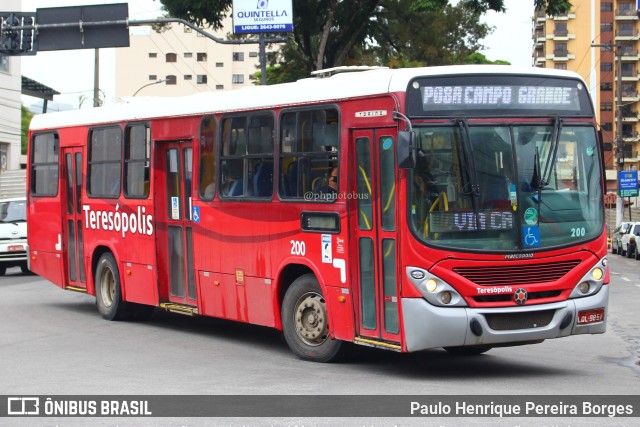 Viação 1º de Março 200 na cidade de Teresópolis, Rio de Janeiro, Brasil, por Paulo Henrique Pereira Borges. ID da foto: 11363130.