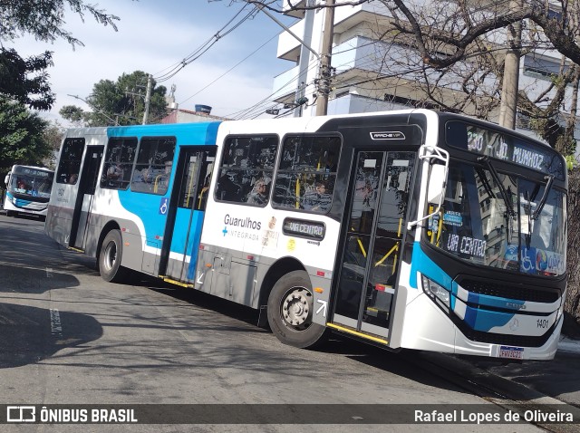 VUG - Viação Urbana Guarulhos 1401 na cidade de Guarulhos, São Paulo, Brasil, por Rafael Lopes de Oliveira. Número da foto: #11363754.