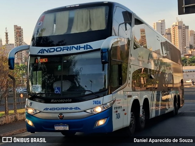 Empresa de Transportes Andorinha 7404 na cidade de Ribeirão Preto, São Paulo, Brasil, por Daniel Aparecido de Souza. ID da foto: 11363406.