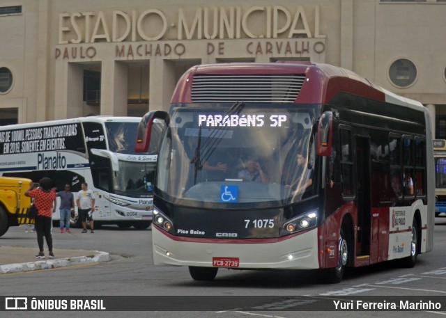 Viação Campo Belo 7 1075 na cidade de São Paulo, São Paulo, Brasil, por Yuri Ferreira Marinho. ID da foto: 11363145.