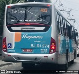 Auto Ônibus Fagundes RJ 101.274 na cidade de São Gonçalo, Rio de Janeiro, Brasil, por Luiz Eduardo Lopes da Silva. Número da foto: #11363681.