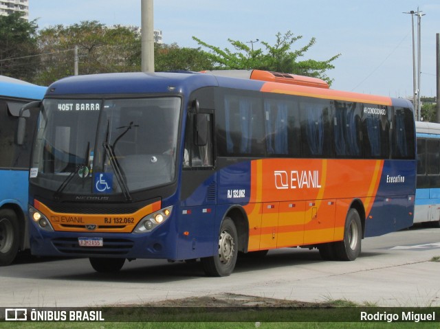 Evanil Transportes e Turismo RJ 132.062 na cidade de Rio de Janeiro, Rio de Janeiro, Brasil, por Rodrigo Miguel. Número da foto: #11364925.