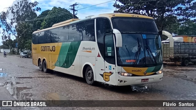 Empresa Gontijo de Transportes 14680 na cidade de Cruz das Almas, Bahia, Brasil, por Flávio  Santos. ID da foto: 11364996.