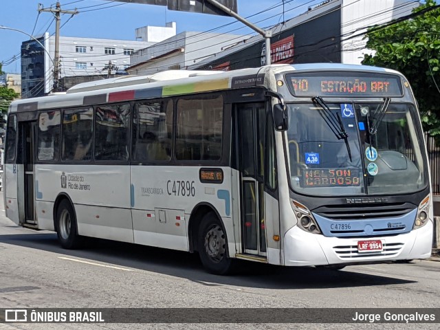 Viação Redentor C47896 na cidade de Rio de Janeiro, Rio de Janeiro, Brasil, por Jorge Gonçalves. ID da foto: 11364230.