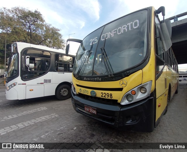 Viação Elite 2298 na cidade de Volta Redonda, Rio de Janeiro, Brasil, por Evelyn Lima. Número da foto: #11365357.