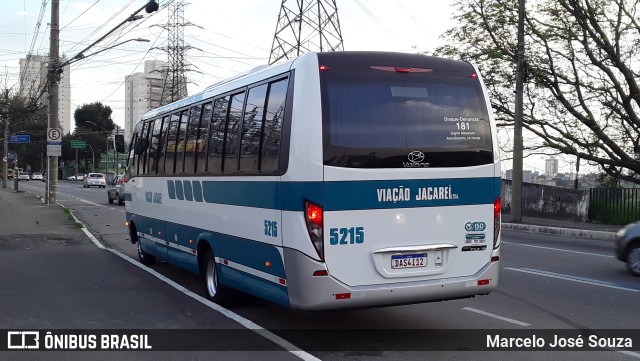 Viação Jacareí 5215 na cidade de São José dos Campos, São Paulo, Brasil, por Marcelo José Souza. ID da foto: 11365066.