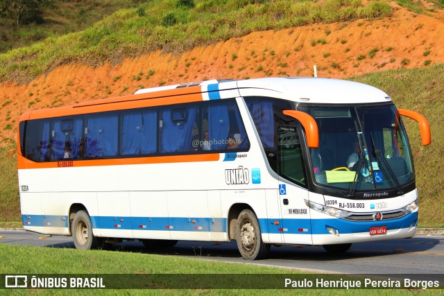 Expresso União 10304 na cidade de Aparecida, São Paulo, Brasil, por Paulo Henrique Pereira Borges. ID da foto: 11366181.