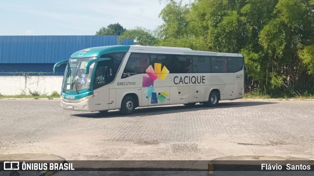 Cacique Transportes 4451 na cidade de Cruz das Almas, Bahia, Brasil, por Flávio  Santos. ID da foto: 11363879.