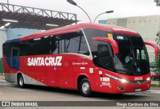 Viação Santa Cruz 29520 na cidade de São Paulo, São Paulo, Brasil, por Diego Cardoso da Silva. ID da foto: 11364361.