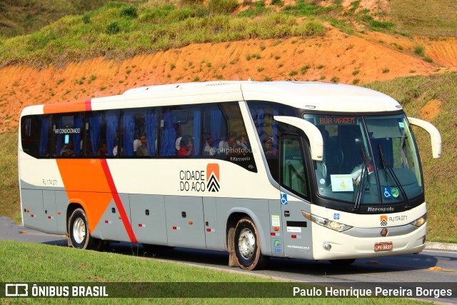 Viação Cidade do Aço RJ 174.071 na cidade de Aparecida, São Paulo, Brasil, por Paulo Henrique Pereira Borges. Número da foto: #11366163.