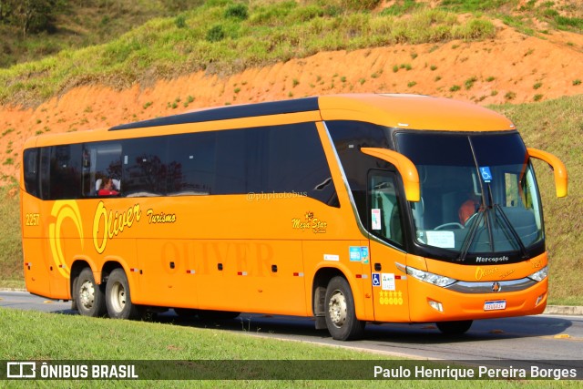 Oliver Turismo 2257 na cidade de Aparecida, São Paulo, Brasil, por Paulo Henrique Pereira Borges. ID da foto: 11366191.