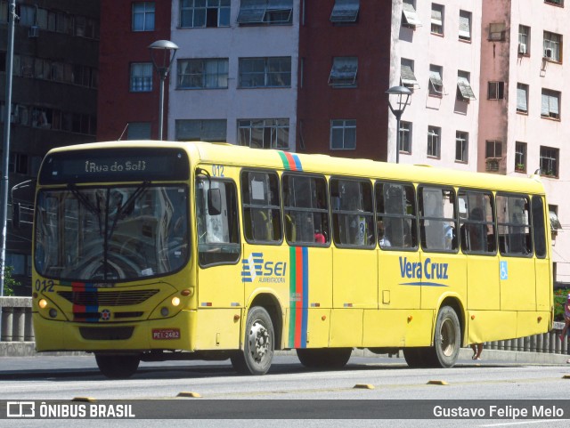 Expresso Vera Cruz 012 na cidade de Recife, Pernambuco, Brasil, por Gustavo Felipe Melo. Número da foto: #11364451.