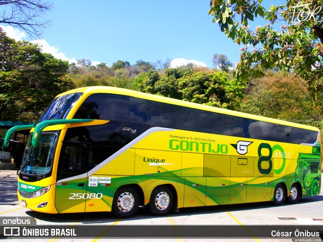 Empresa Gontijo de Transportes 25080 na cidade de Belo Horizonte, Minas Gerais, Brasil, por César Ônibus. ID da foto: 11369123.