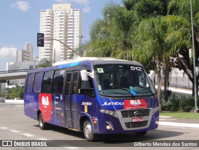 Jumbo Turismo 512 na cidade de São Paulo, São Paulo, Brasil, por Gilberto Mendes dos Santos. ID da foto: 11366919.