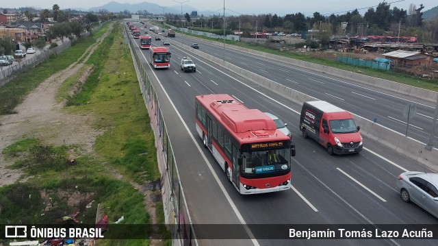 Metbus Flota Cero Kilómetro na cidade de Maipú, Santiago, Metropolitana de Santiago, Chile, por Benjamín Tomás Lazo Acuña. ID da foto: 11366896.