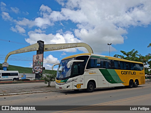 Empresa Gontijo de Transportes 19570 na cidade de Ribeirão, Pernambuco, Brasil, por Luiz Fellipe. ID da foto: 11369527.