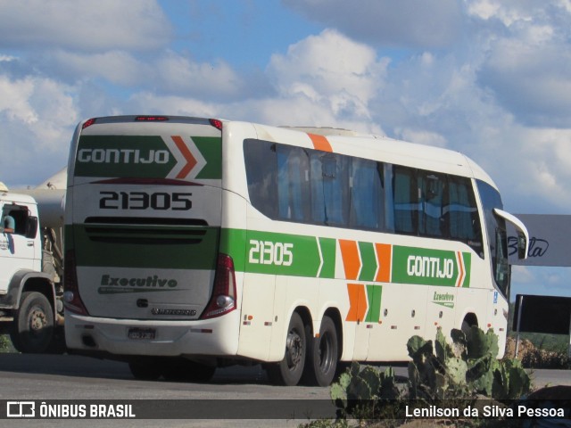 Empresa Gontijo de Transportes 21305 na cidade de Taquaritinga do Norte, Pernambuco, Brasil, por Lenilson da Silva Pessoa. ID da foto: 11368540.