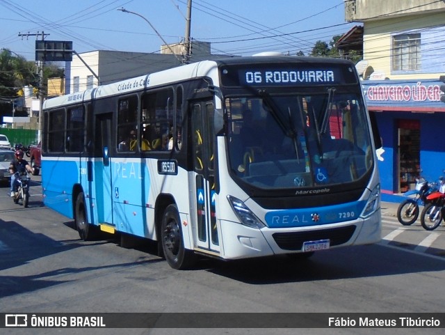 Viação Real - Varginha 7290 na cidade de Varginha, Minas Gerais, Brasil, por Fábio Mateus Tibúrcio. Número da foto: #11367328.