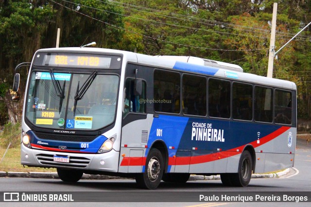 Bem Te Vi Transportes e Turismo 001 na cidade de Pinheiral, Rio de Janeiro, Brasil, por Paulo Henrique Pereira Borges. ID da foto: 11369324.