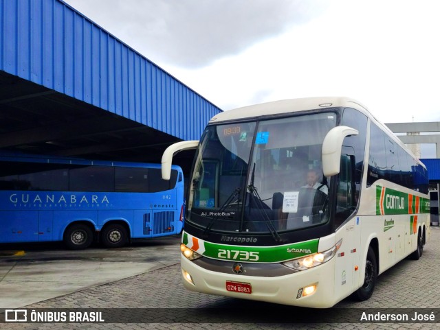 Empresa Gontijo de Transportes 21735 na cidade de Resende, Rio de Janeiro, Brasil, por Anderson José. ID da foto: 11369510.