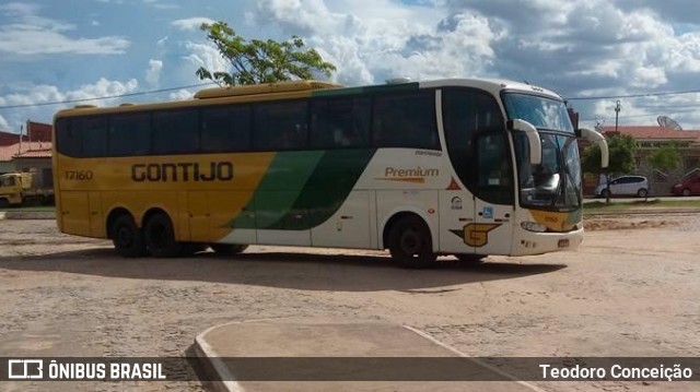 Empresa Gontijo de Transportes 17160 na cidade de Jeremoabo, Bahia, Brasil, por Teodoro Conceição. ID da foto: 11367209.