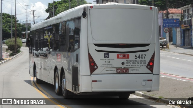 Next Mobilidade - ABC Sistema de Transporte 5407 na cidade de São Paulo, São Paulo, Brasil, por Cle Giraldi. ID da foto: 11367431.