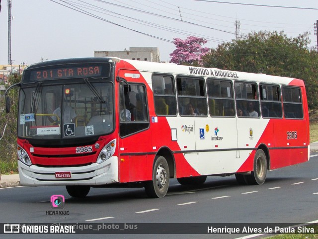 Itajaí Transportes Coletivos 2985 na cidade de Campinas, São Paulo, Brasil, por Henrique Alves de Paula Silva. Número da foto: #11368662.