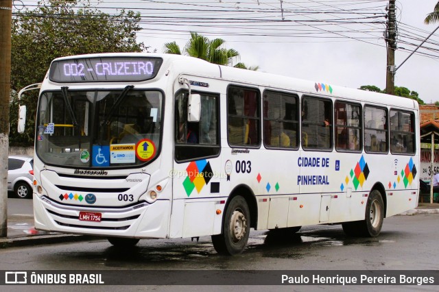 Bem Te Vi Transportes e Turismo 003 na cidade de Pinheiral, Rio de Janeiro, Brasil, por Paulo Henrique Pereira Borges. Número da foto: #11369354.