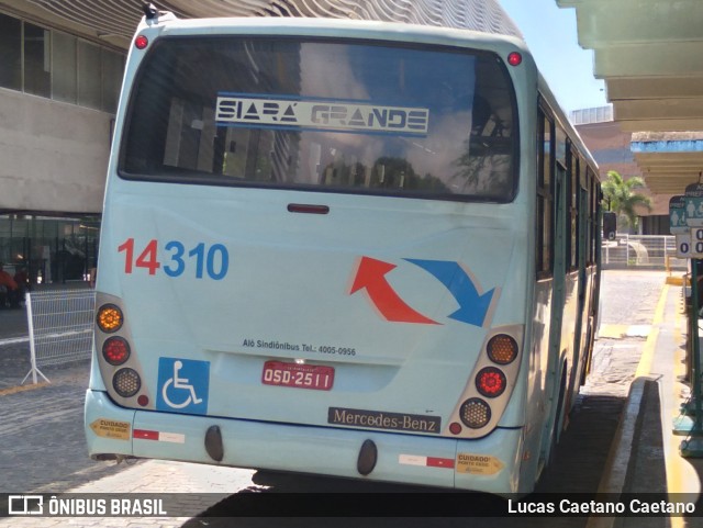 Viação Siará Grande 14310 na cidade de Fortaleza, Ceará, Brasil, por Lucas Caetano. Número da foto: #11367244.