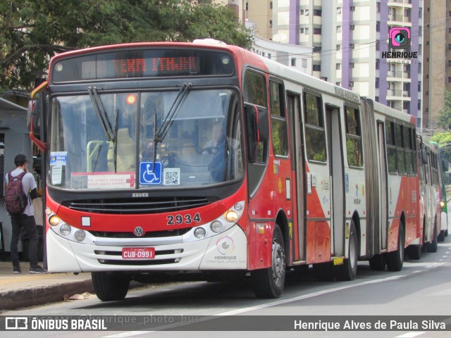 Itajaí Transportes Coletivos 2934 na cidade de Campinas, São Paulo, Brasil, por Henrique Alves de Paula Silva. ID da foto: 11368674.