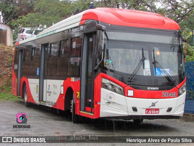 Itajaí Transportes Coletivos 2040 na cidade de Campinas, São Paulo, Brasil, por Henrique Alves de Paula Silva. ID da foto: 11368663.