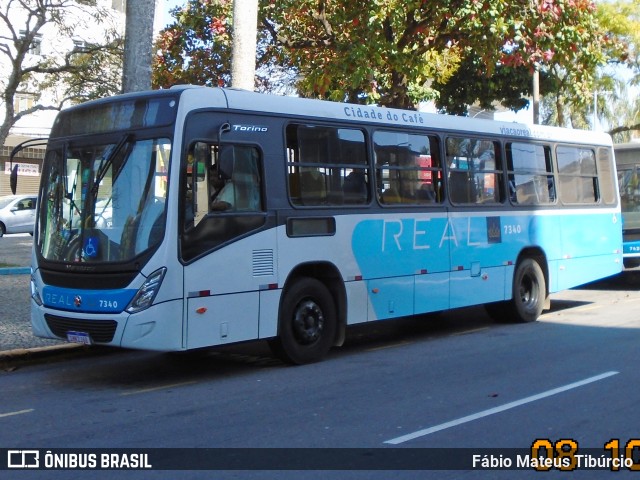 Viação Real - Varginha 7340 na cidade de Varginha, Minas Gerais, Brasil, por Fábio Mateus Tibúrcio. ID da foto: 11367314.