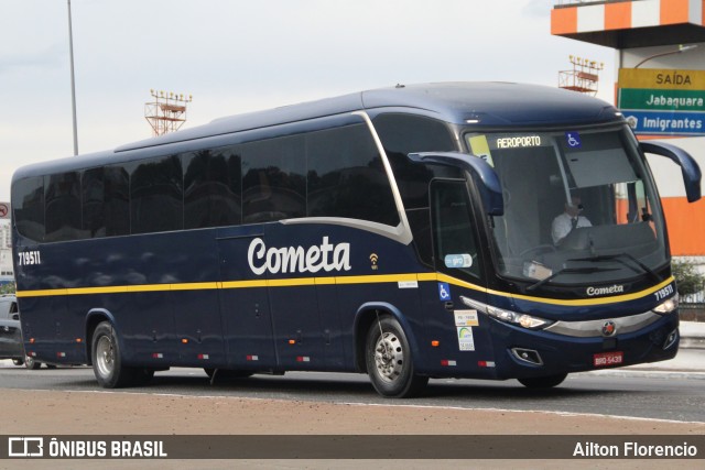 Viação Cometa 719511 na cidade de São Paulo, São Paulo, Brasil, por Ailton Florencio. ID da foto: 11372130.