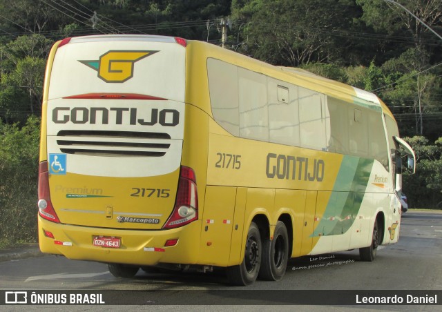 Empresa Gontijo de Transportes 21715 na cidade de Juiz de Fora, Minas Gerais, Brasil, por Leonardo Daniel. ID da foto: 11370831.