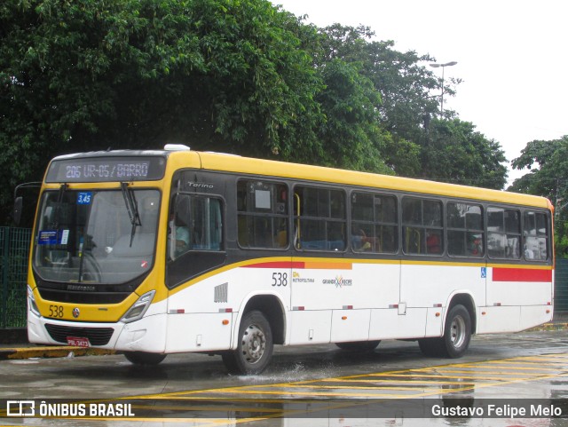 Empresa Metropolitana 538 na cidade de Recife, Pernambuco, Brasil, por Gustavo Felipe Melo. Número da foto: #11370440.
