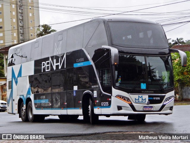 Empresa de Ônibus Nossa Senhora da Penha 61205 na cidade de Joinville, Santa Catarina, Brasil, por Matheus Vieira Mortari. Número da foto: #11371107.