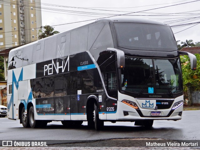 Empresa de Ônibus Nossa Senhora da Penha 61205 na cidade de Joinville, Santa Catarina, Brasil, por Matheus Vieira Mortari. ID da foto: 11371107.