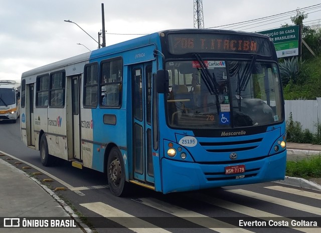 Viação Satélite 25195 na cidade de Cariacica, Espírito Santo, Brasil, por Everton Costa Goltara. Número da foto: #11370057.