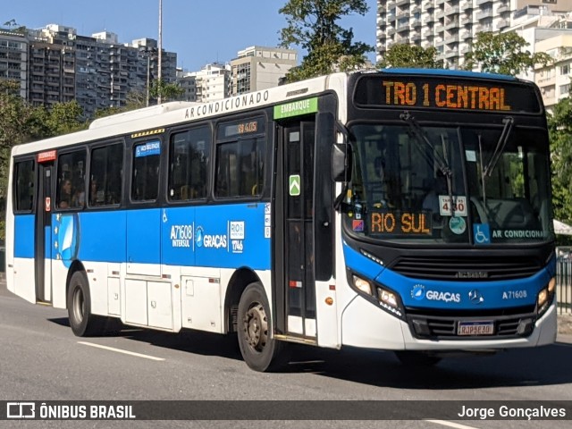 Viação Nossa Senhora das Graças A71608 na cidade de Rio de Janeiro, Rio de Janeiro, Brasil, por Jorge Gonçalves. Número da foto: #11372273.