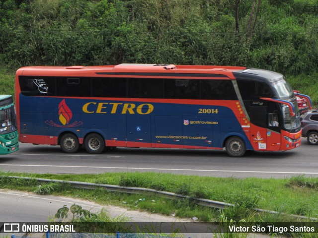 Viação Cetro 20014 na cidade de Salvador, Bahia, Brasil, por Victor São Tiago Santos. ID da foto: 11370914.