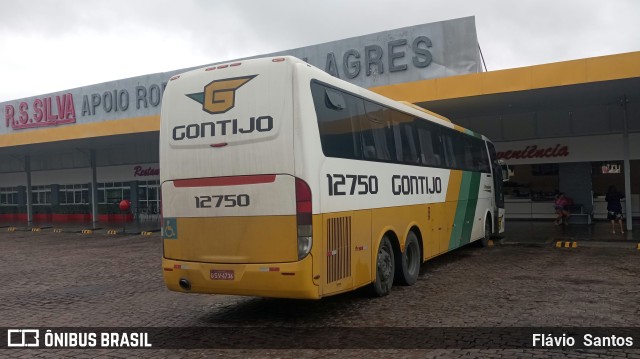 Empresa Gontijo de Transportes 12750 na cidade de Milagres, Bahia, Brasil, por Flávio  Santos. Número da foto: #11372981.