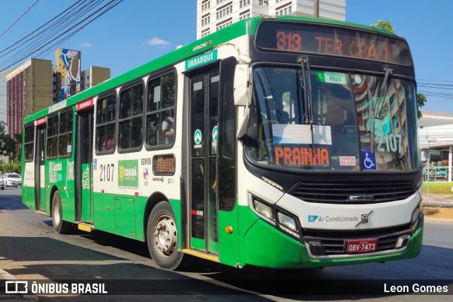 Rápido Cuiabá Transporte Urbano 2107 na cidade de Cuiabá, Mato Grosso, Brasil, por Leon Gomes. ID da foto: 11369785.